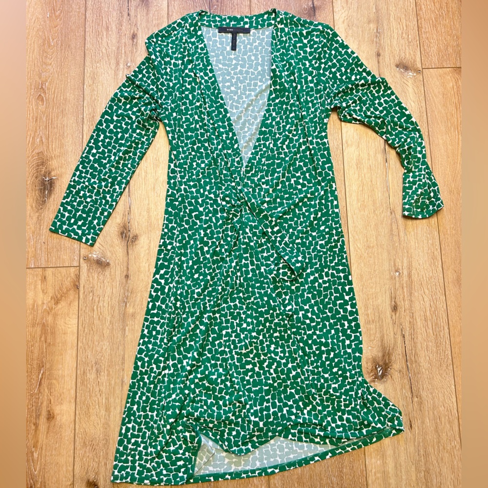 Green BCBG dress